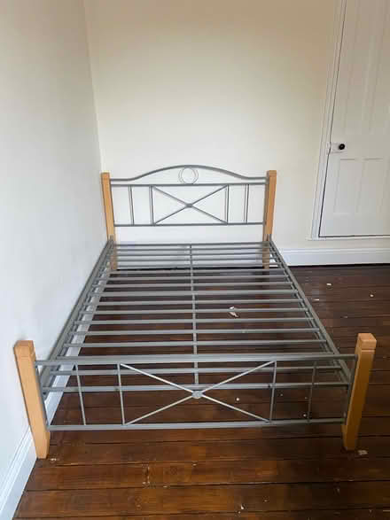 Photo of free Metal Frame Double Bed (B30 2HA) #3