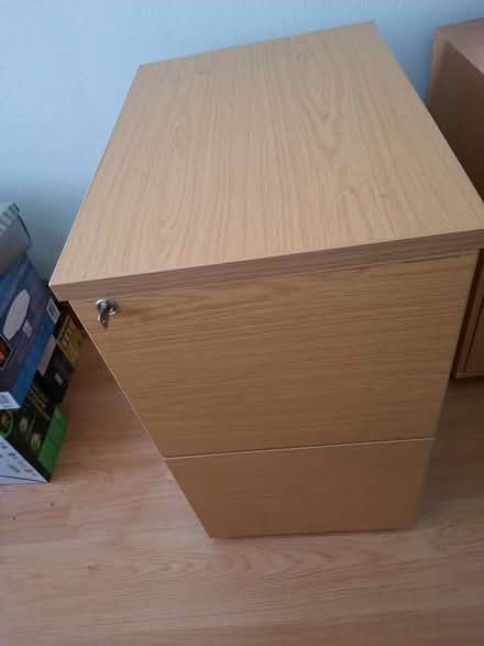 Photo of free 2 Draw locking filing cabinet (Mossley Hill L18) #1