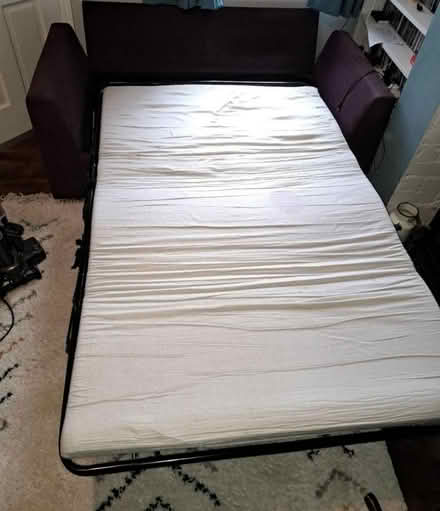 Photo of free Purple sofa bed (Moseley B13) #2