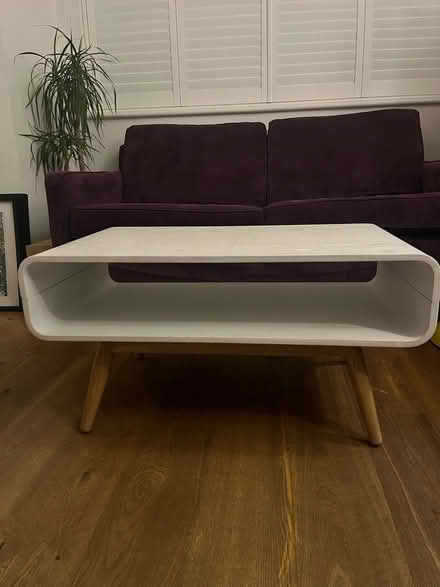Photo of free White wooden coffee table (W7 3JG) #1