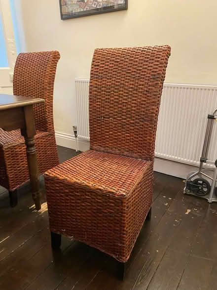 Photo of free x6 Wicker Chairs (B30 2HA) #2