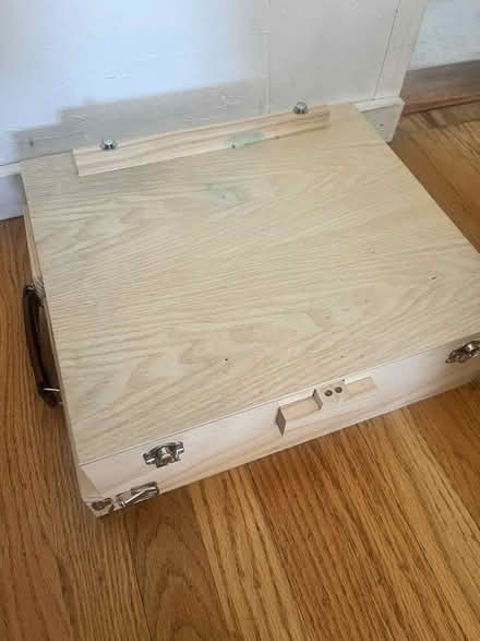 Photo of free Wooden art box with easel (Lawrence Expwy & Monroe Street) #2
