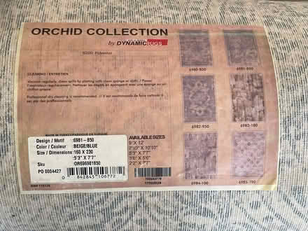 Photo of free Rug 6x9 blue (Pound Ridge) #2