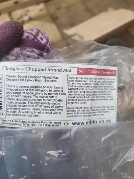 Photo of free Fibreglass matting for hobby proj (SW19 - South Wimbledon) #2