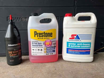 Photo of free Antifreeze, gear oil (Circle Pines) #1