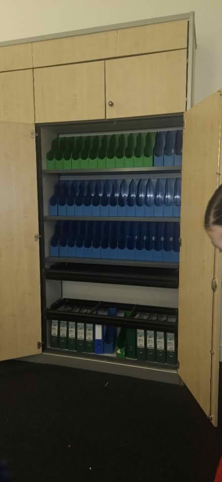 Photo of free Tall office cupboard (Woodheys M33) #1