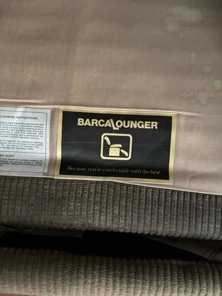 Photo of free BarcaLounger sage green recliner (Geist) #3