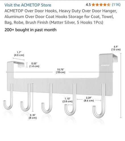 Photo of free Over door hooks (BA2) #3
