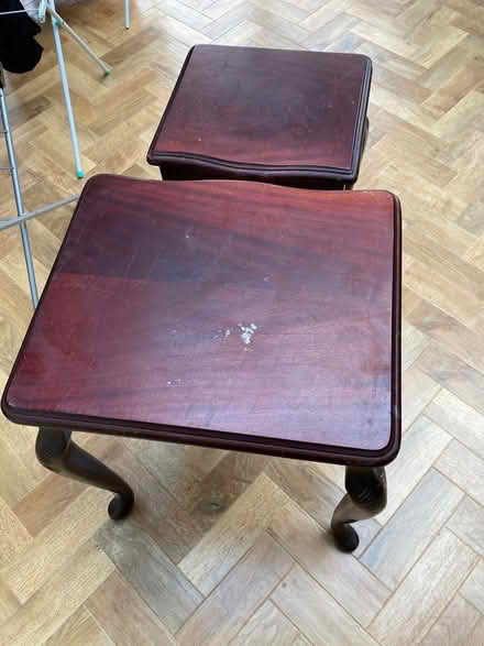 Photo of free Two dark nest of tables (Loughborough LE11) #1