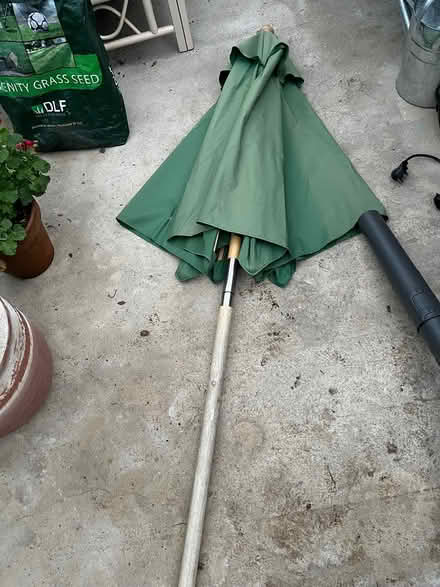 Photo of free Green garden umbrella (Musbury) #1