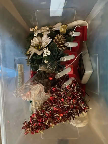 Photo of free Large box of Xmas decorations (Greenhill S8) #1