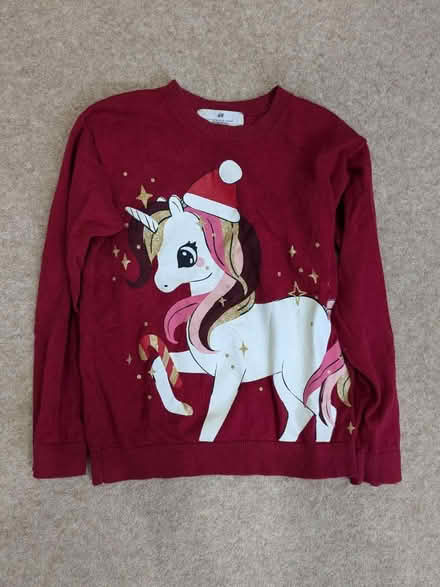 Photo of free Child age 9 Red festive jumper (East Addiscombe CR0 7) #1