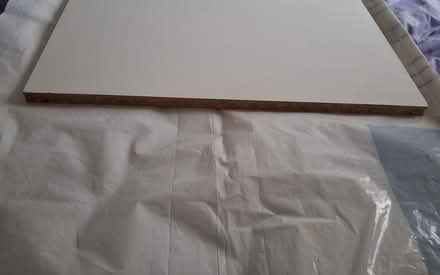 Photo of free White shelf wood chipboard (South Acton) #3