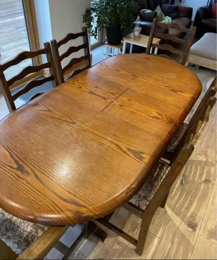 Photo of free Large solid dining table (Isle of Grain) #1