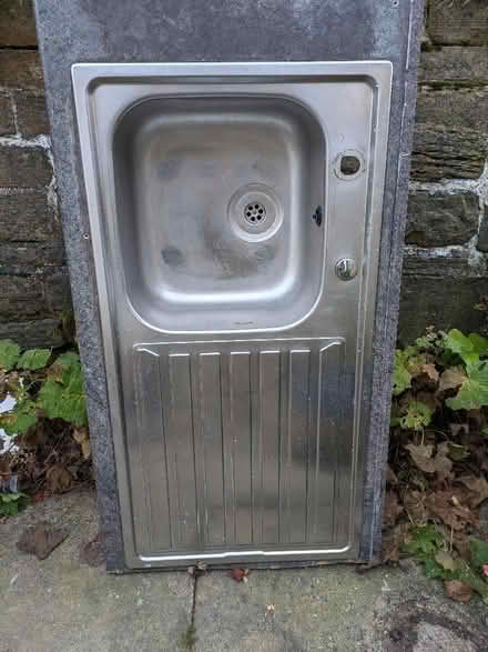 Photo of free Single Stainless Steel Sink With Drainer On Right (Menston LS29) #1