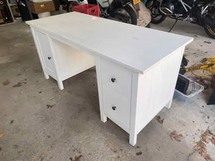 Photo of free IKEA Desk & (NIB) Hutch White (Pound Ridge) #1