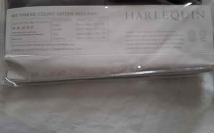Photo of free Harlequin double fitted sheet (South Acton) #2