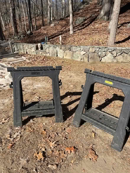 Photo of free Plastic Sawhorses (Pound Ridge) #1