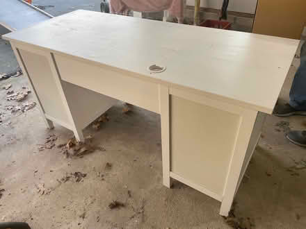 Photo of free IKEA Desk & (NIB) Hutch White (Pound Ridge) #3