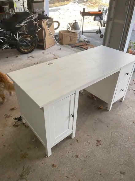 Photo of free IKEA Desk & (NIB) Hutch White (Pound Ridge) #2