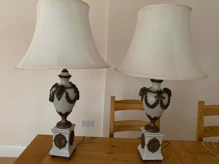 Photo of free Grecian style lamps and lampshades (Pirbright GU24) #1