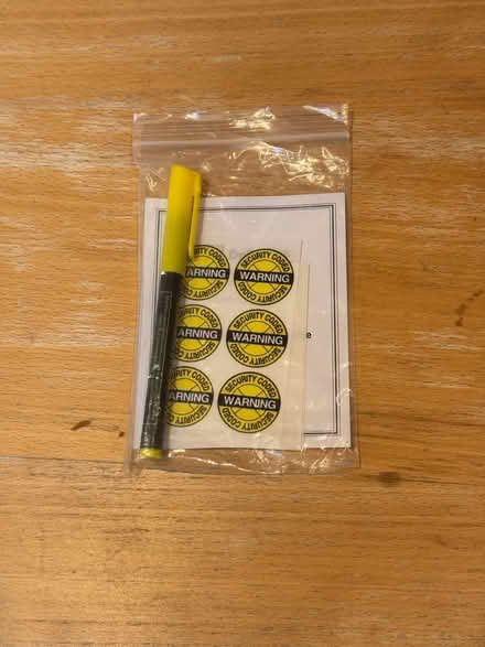 Photo of free UV Pen & Stickers (Anti-theft) (Elephant & Castle SE1) #1