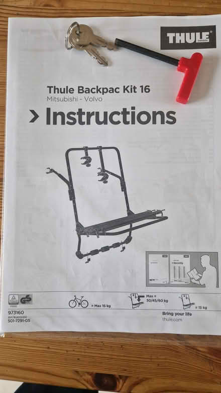 Photo of free Thule bike carrier for Zafira etc (Stotfold SG5) #2