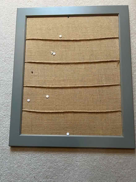 Photo of free Grey and Hessian noticeboard. (Swindon SN3) #1