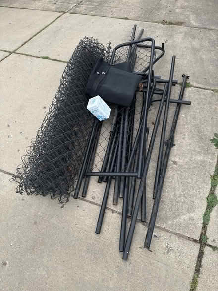 Photo of free Black metal dog kennel (Barrington Hills) #1