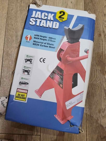 Photo of free 2-ton car jack stand x 2 (SW19 - South Wimbledon) #1