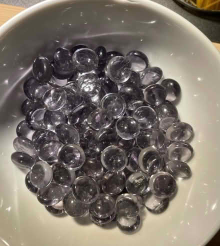 Photo of free Lilac coloured glass pebbles (Finchampstead RG40) #1