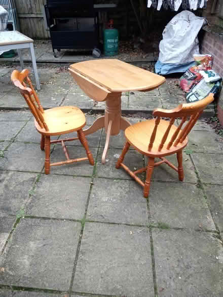 Photo of free Round Table + 2 Chairs (Darley. DE1) #2