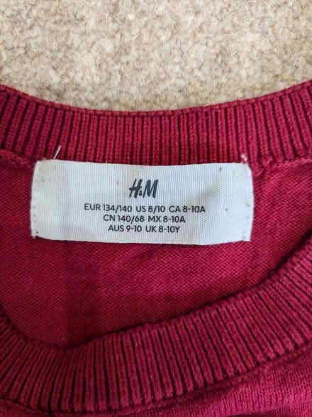 Photo of free Child age 9 Red festive jumper (East Addiscombe CR0 7) #2