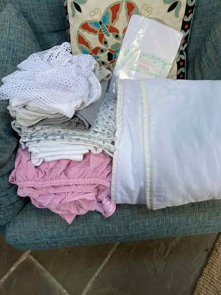 Photo of free Cot/crib bedding/ sleeping bags (Openwoodgate, Belper) #1