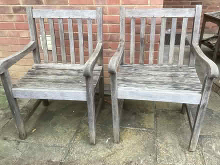 Photo of free Wooden Garden Chairs (Braughing SG11) #1