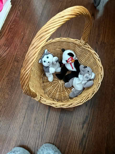 Photo of free Beanie babies in the basket (Wood-Ridge) #1