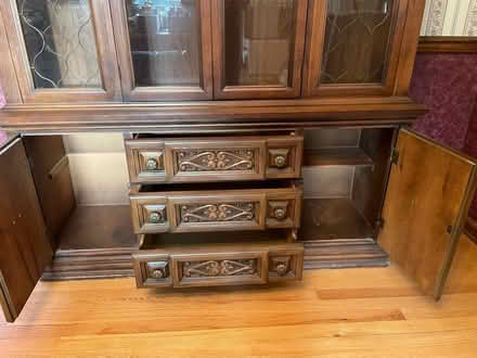 Photo of free Vintage Wooden china cabinet (Mansfield Township) #2