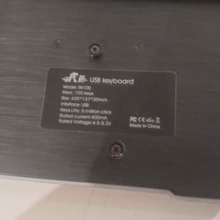 Photo of free Usb RGB keyboard (Watford wd17) #3