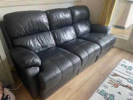 Photo of free Genuine leather 3 seater sofa (TN2) #1