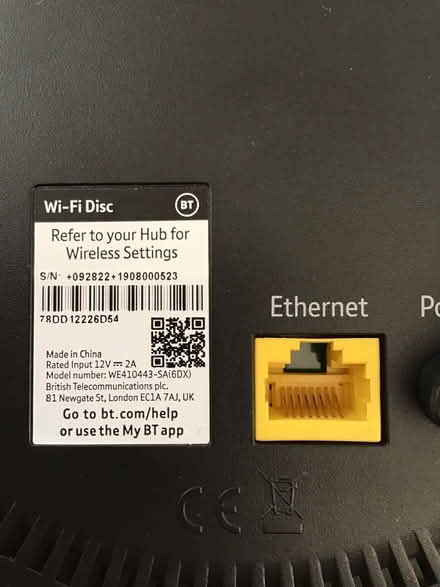 Photo of free BT Wi-Fi disc (Great Wakering Essex SS3) #2