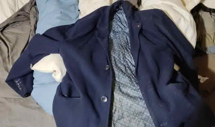 Photo of free Men's wool/poly coat XL navy blue (Surbiton KT6) #1