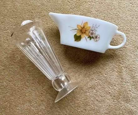 Photo of free Gravy boat / Plastic ice cream flute (Bollington SK10) #1