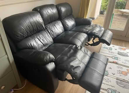 Photo of free Genuine leather 3 seater sofa (TN2) #2