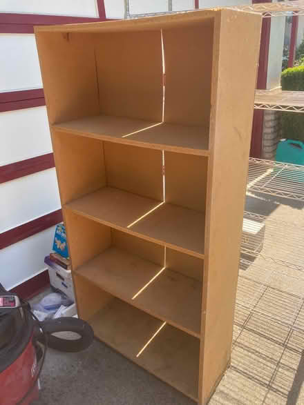 Photo of free Tall wood shelves (Near Rainbow and Stelling) #1