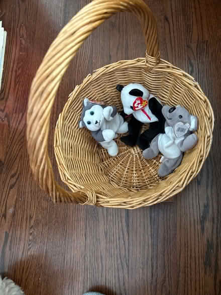 Photo of free Beanie babies in the basket (Wood-Ridge) #2