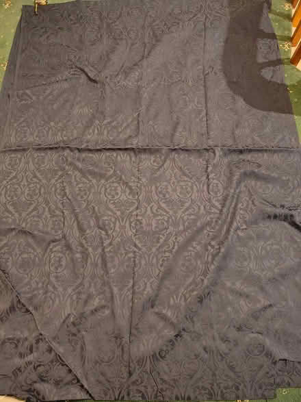 Photo of free A swatch of dark blue brocade (Monkseaton NE25) #1