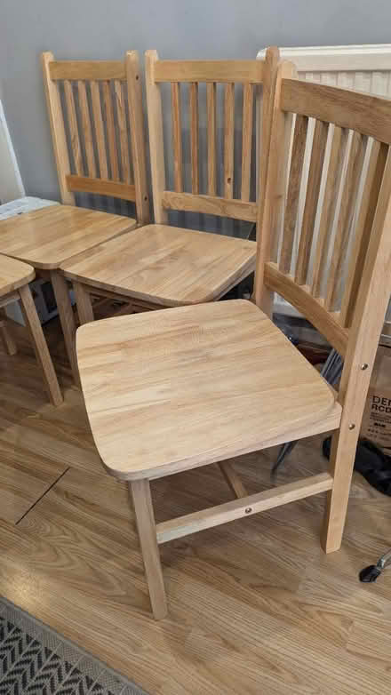 Photo of free 4 wooden chairs (RG4) #1