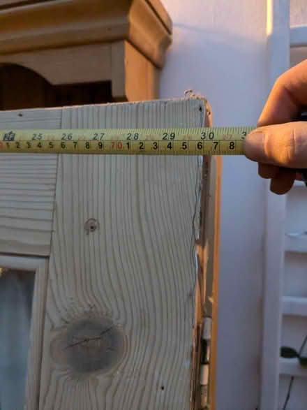 Photo of free 2 internal pine doors. 1 with glass (Oxted, RH8) #3