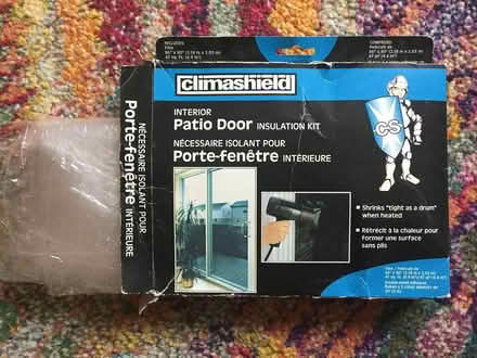 Photo of free patio door insulation kit: pieces (Huron and Wellington) #1