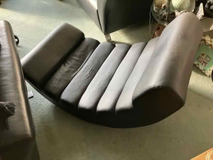 Photo of free Black faux leather rocking chair (Northwood HA6) #1